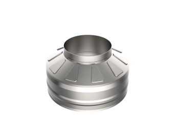 Оголовок без зонта, ф 150х200, AISI 439/439, 0,5мм/0,5мм, (К), тип-2